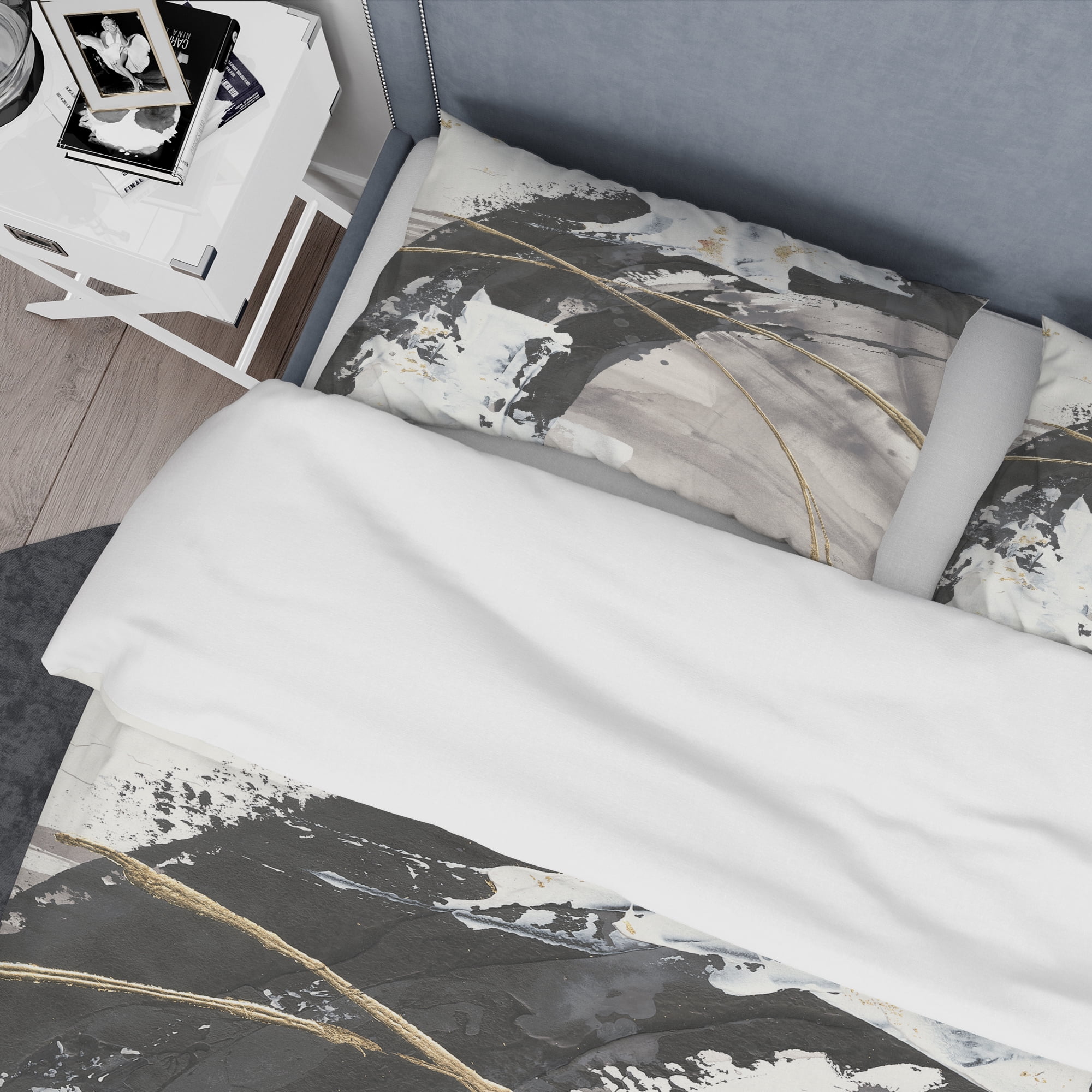 Designart 'Glam Painted Arcs I' Glam Duvet Cover Set