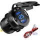 thumbnail image 1 of Cargador de Coche Rápido USB Dos Puertos USB QC3.0, 12V/24V 36W Impermeable con Voltímetro Digital LED para Motocicleta, Caravana, Camión, Barco y Más, 1 of 5