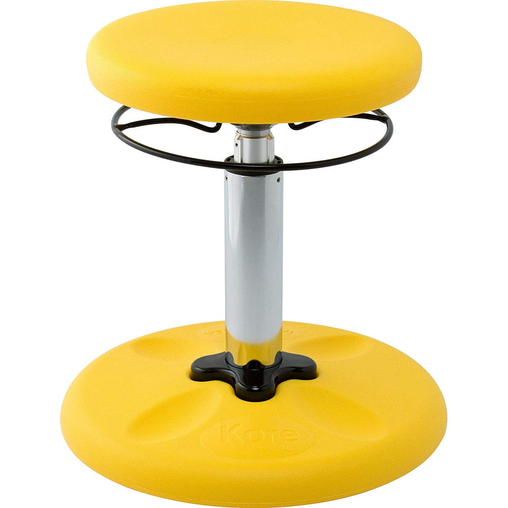Kore KOR3103 (14″19″) Kids Adjustable Standard Wobble Chair, Yellow