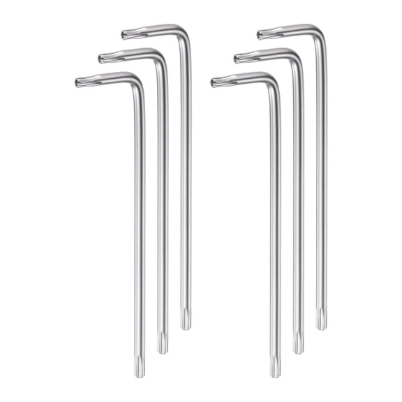 Uxcell 6pack Torx Hex Key Wrench T20 High Carbon Steel Star Hex Wrench