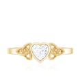 thumbnail image 4 of Rosec Jewels 5 MM Lab Grown Diamond Heart Promise Ring - EF-VS Grade - Ready to Gift, 18K Yellow Gold, US 11.50, 4 of 8