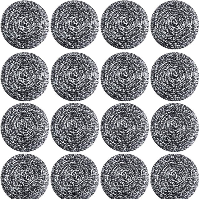 10 piezas de esponjas de acero inoxidable, estropajos, bolas de limpieza, estropajo para utensilios