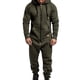 thumbnail image 2 of Men Onesie All In One Hoodie Zip Up Jumpsuit Winter Casual Hooded Romper Playsuit, 2 of 4