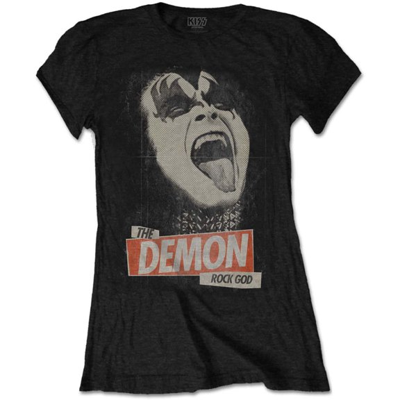KISS Ladies T-Shirt: The Demon Rock (Large)