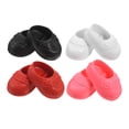 thumbnail image 1 of CIMAXIC 4 Pairs Newborn Baby Shoes Plastic Assorted Color Comfortable Flats for Dolls Parties, 1 of 8