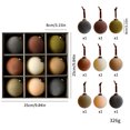 thumbnail image 2 of 9 Pcs Velvet Christmas Balls Flocked Tree Ornaments 3.15 Inch, Soft Velvet Baubles with Hanging Rope for Xmas Tree, Flocked Christmas Ornaments for Holiday Wreath and Garland Decor, 2 of 5