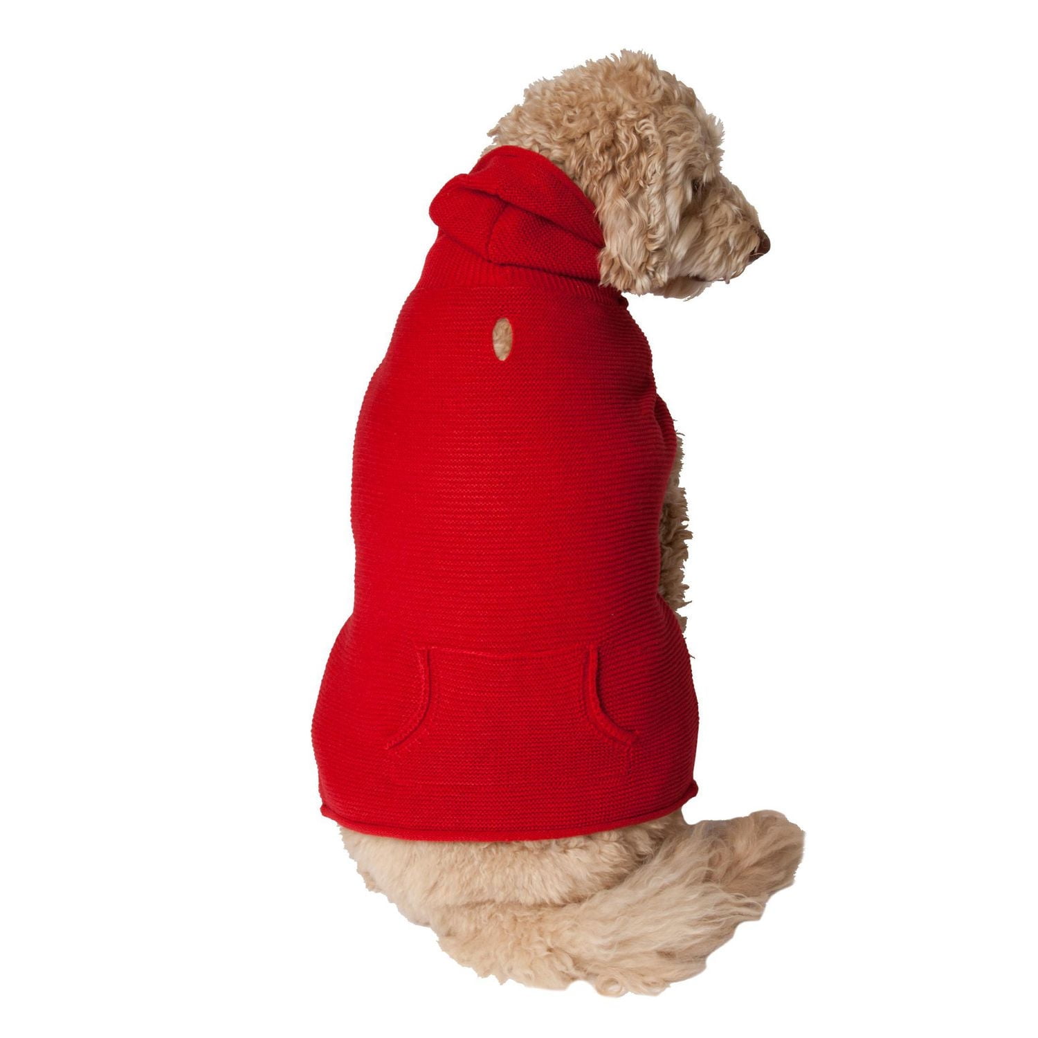 Holiday Time Red Hoodie with Pocket for dogs