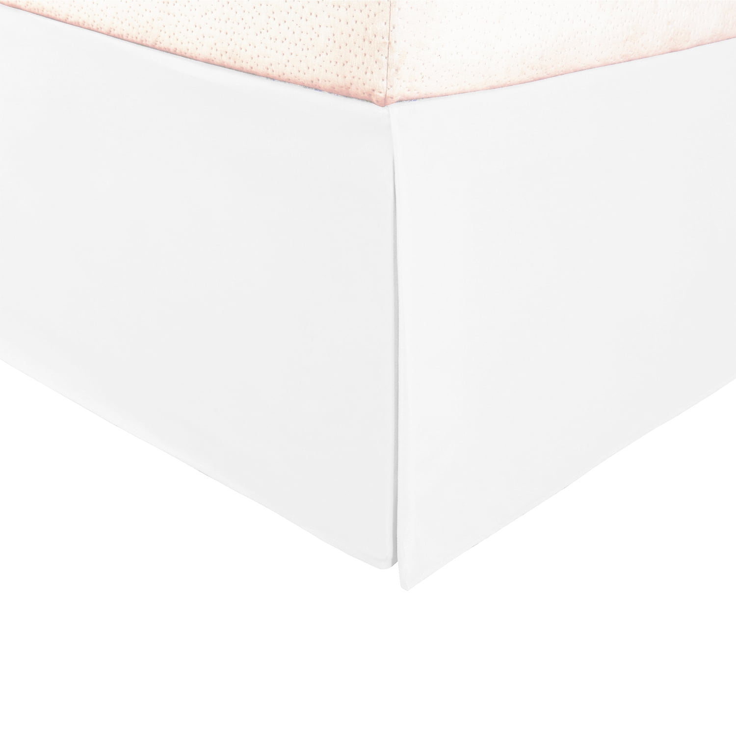 Superior Solid Ultra-Soft Classic Bed Skirt, King, White