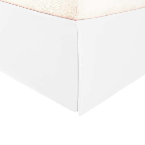 Superior Solid Ultra-Soft Classic Bed Skirt, King, White