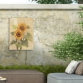 thumbnail image 5 of Albena Hristova 'Summer Sunflowers I On Barn Board' Outdoor Canvas 32x16, 5 of 5