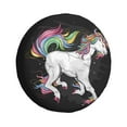 thumbnail image 2 of LNWH Uncorn Jump Cartoon Pattern Waterproof Spare Tire Cover, Universal Spare Tire Wheel Covers 16 inch, 2 of 8