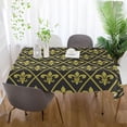 thumbnail image 6 of Coolnut Mardi Gras Gold Black Tablecloth Rectangle Colorful Table Cloth Large Square Table Cover for Dining Kitchen Party 60"x108" Decor Gift, 6 of 7