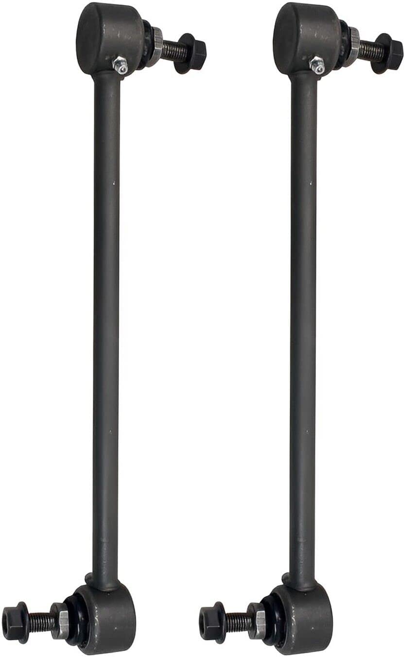 Detroit Axle - Front 2pc Sway Bars for 12-19 Fiat 500, 2 Sway Bar End Links 2012 2013 2014 2015 2016 2017 2018 2019 Replacement