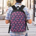 thumbnail image 5 of Xecao Rose Flowers print Travel Backpack, Large Computer Backpack for Men Women, College School Rucksack Book Bag, 5 of 5