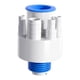 thumbnail image 1 of Conector de drenaje de agua, conector de filtro debajo de la tubería del fregadero de la cocina, escurridor de agua del fregadero 5 en 1 para drenaje,, 1 of 9