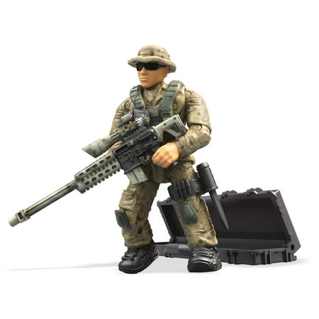 Call Of Duty Desert Sniper Building Set, Highly collectible, super-poseable Desert Sniper micro action figure By Mega