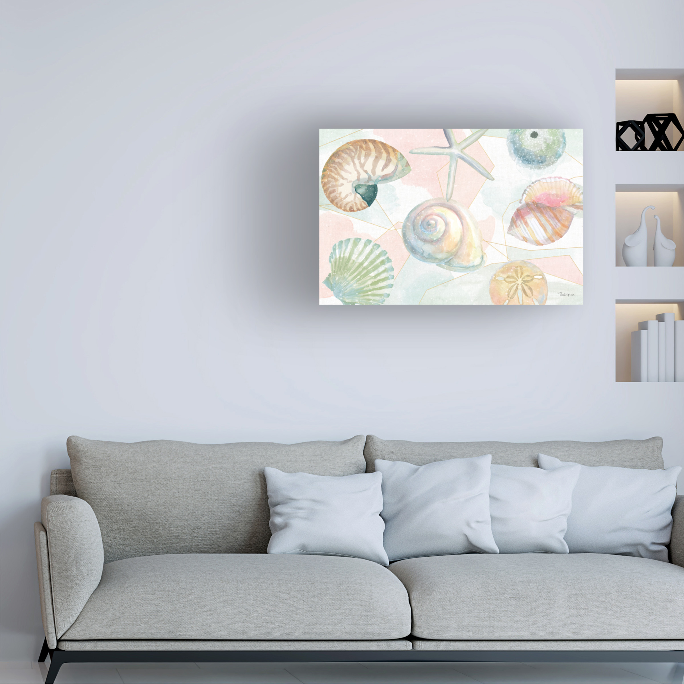 Trademark Fine Art 'Watercolor Coast IV' Canvas Art by Beth Grove