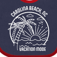 thumbnail image 4 of Inktastic Summer Vacation Mode Carolina Beach North Carolina Boys or Girls Baby Bib, 4 of 4