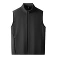 thumbnail image 2 of Sexlip Fleece Vest Women Lightweight Comfy Vests Outerwear Sleeveless Full Zip Stand Collar Jacket with Zipper Pockets Black M, 2 of 2