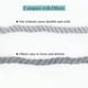 thumbnail image 4 of Paquete de 2 alzapaños de cortina, alzapaños de cuerda de algodón natural hechos a mano, alzapaños decorativos rurales para cortinas, cortinas, sala de estar, decoración de oficina Fokelyi HMHZ1096-1, 4 of 8