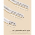 thumbnail image 3 of Razor for Women Face, 15 Pcs Microblade Eyebrow Razors, Multipurpose Dermaplaning Tool for Face, Peach Fuzz Removal, Face shavers for Women and Men (Transparent), 3 of 5