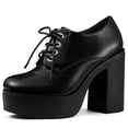 thumbnail image 1 of Unique Bargains Bottines à Plateforme à Talon Bloc Haut pour Femmes, 1 of 7