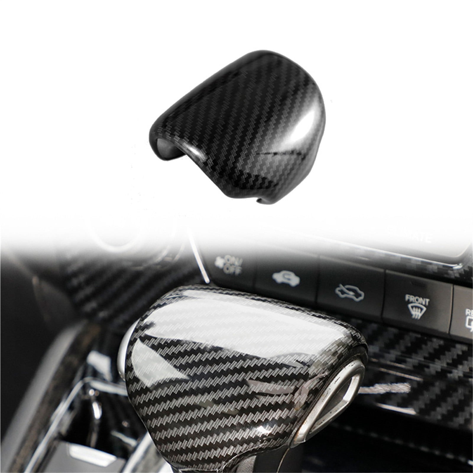 zuzengstory Gear Shift Knob Cover ABS Automotive Car Head Shifter Knob Protection Cover Trim Interior Decoration Accessories For Honda CRV 2017 2018 2019 2020 2021 2022