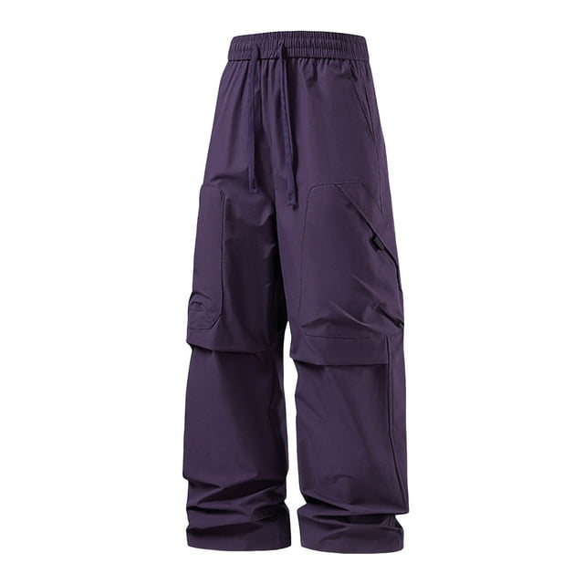 Pantalon Décontracté pour Hommes, Coupe Ample, Jambe Droite, Design pour Confort et Style Moderne
