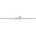 thumbnail image 3 of White Sterling Silver necklace Box chain Pendant Diamond-cut 18 in 0.9 mm, 3 of 5