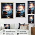 thumbnail image 4 of Designart "Gothic Old Cart In A Fantasy Setting I" Old American Cart Floater Framed Wall Decor, 4 of 5