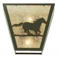 thumbnail image 4 of Meyda Tiffany 112770 13" W Wild Horse Right Wall Sconce - Silver, 4 of 5