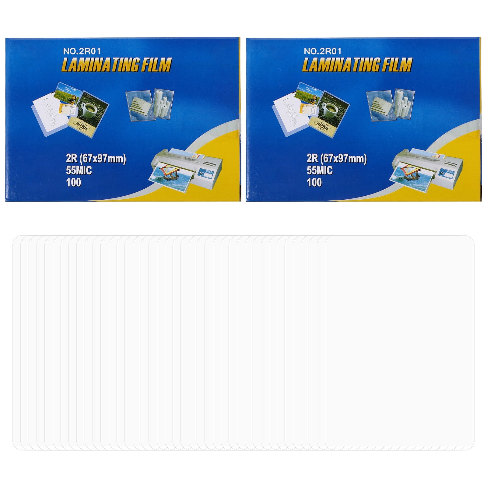 1000 Pack Thermal Laminating Pouches Clear Laminating Sheets Plastic Laminating Paper Hot Glossy Laminator Pouches Office Laminating Supplies for Letter Photo Card ID Badge