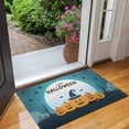 thumbnail image 2 of Pumpkin Spooky Non-Slip Door Mat - Innovative Design x Inch Halloween Pumpkin Ghost Nonskid Throw Rugs Layered Door Mats for Entryway Porch Entryway Kitchen, 2 of 7