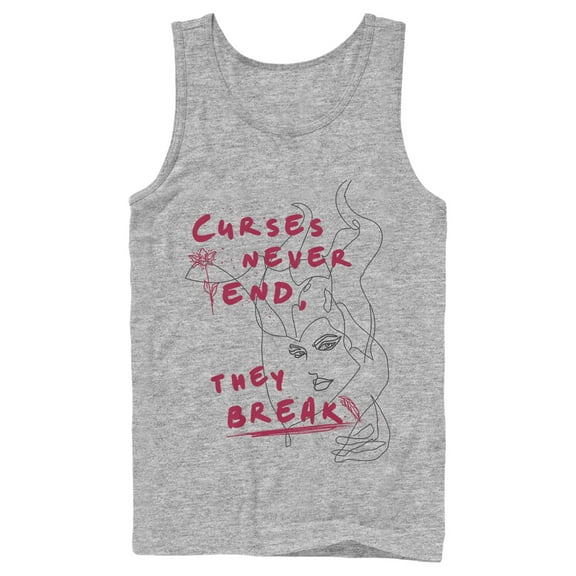 Men's Maleficent: Mistress of All Evil Curses Don't End Tank Top Athletic Heather Large