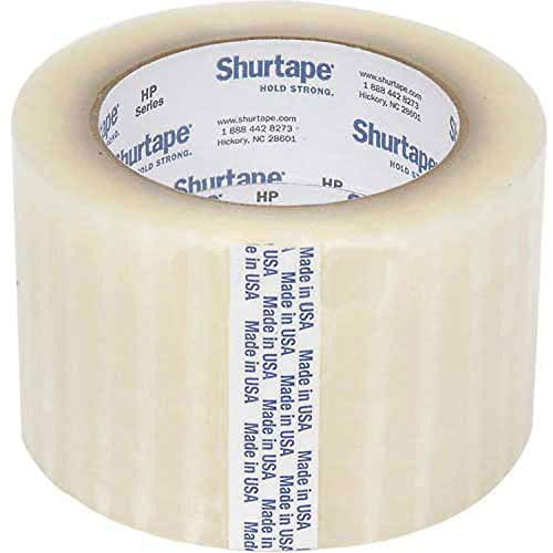 Shurtape HP 400 Carton Sealing Tape, 2.5 Mil, 3" x 55 Yds., Clear, Lot of 24