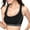 Black, variant on LELINTA Women's Sports Bras Removable Padded Low Support for Workout Fitness Yoga Bra White & Black Size S-XL 2 Pack