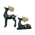 thumbnail image 4 of 2 figuras de reno nórdico y ciervo para decoración del hogar y escritorio, recuerdos. 16cmx26cm 18cmx16cm, 4 of 6