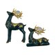 thumbnail image 4 of 2 figuras de reno de resina, artesanías, estatuas de ciervo para decoración de gabinetes y dormitorios. 16cmx26cm 18cmx16cm, 4 of 6