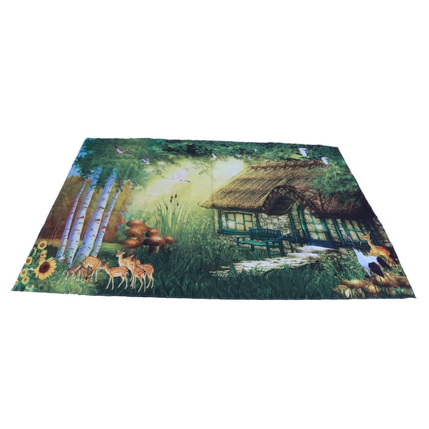 Alfombra colgante Jadeshay Tapiz de bosque de cuento de hadas 200cm x 150cm