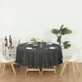 thumbnail image 6 of (6 Pack) Black Premium Round Heavy-Duty Plastic Table Covers ( Reusable), 6 of 6