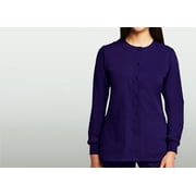 Grey's Anatomy Women's 4 Pockets Snap Front Solid Color Warm-Up Jacket - 4450