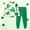 Green 11, variant on Girls Boys St. Patrick's Day Outfits 2PC Comfy Casual Print Long Sleeve Pullover Tops with Pants Sets Green 9-10 Years