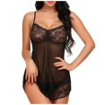 thumbnail image 2 of uublik Lingerie Set for Women Sexy Naughty Babydoll Plus Size Lace Sexy Naughty Bodysuit, 2 of 5