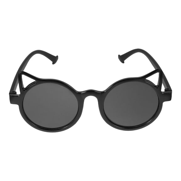 LOLIPPYY Trendy Black Cat Ear Toddler Sunglasses with UV Lightweight and Comfortable Design