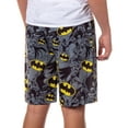 thumbnail image 5 of DC Comics Men's Batman Bat Symbol Allover Print Lounge Sleep Pajama Shorts, 5 of 6