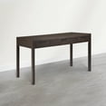 thumbnail image 2 of Simpli Home Hollander 60 inch Wide Solid Wood Writing Desk, Dark Brown Walnut, 2 of 6