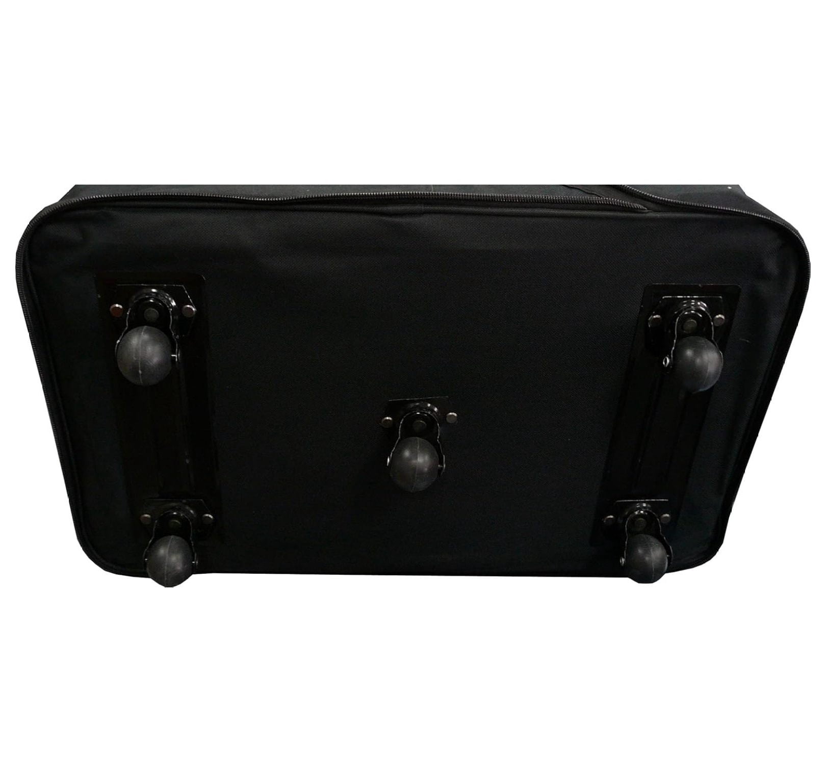 40" XXL Black Heavy Duty Polyester Rolling Wheeled Duffle Bag Suitcase Luggage
