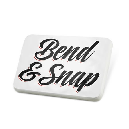 Porcelein Pin Vintage Lettering Bend & Snap Lapel Badge – NEONBLOND