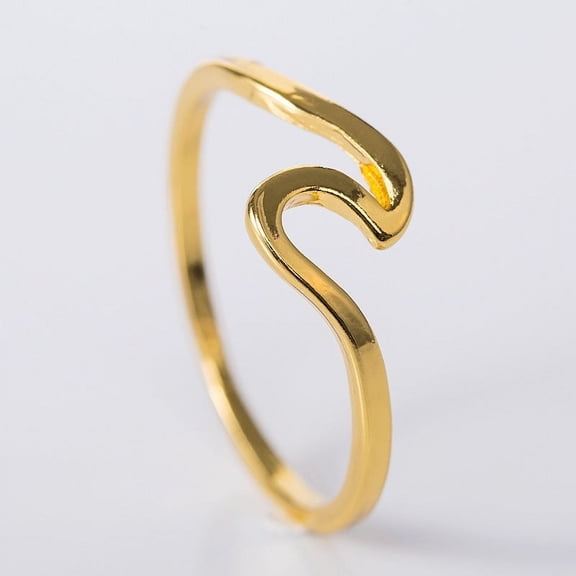 Women's Fashion Simple Wave Ring