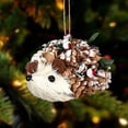 thumbnail image 5 of 1 Pcs Woodland Animal Xmas Ornaments,Lifelike Forest Animal Figurines,Animals Christmas Tree Ornaments,2D Acrylic Christmas Tree Decoration,Animal Xmas Hanging Ornament For Christmas Tree,D, 5 of 7